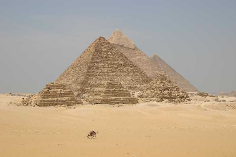 The nine pyramids of Giza, Cairo